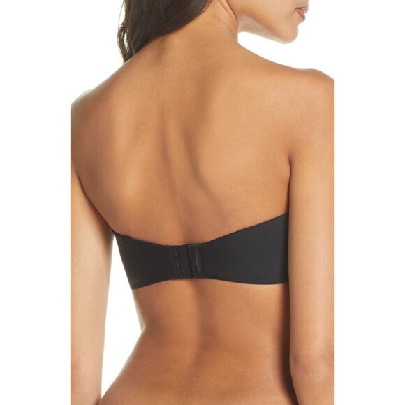 🆕NATORI Minimal Contour Underwire Strapless Bra 34DD Black #729229 - Picture 2 of 11